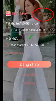 Cách Đăng Ký 2 dang ky 567 live